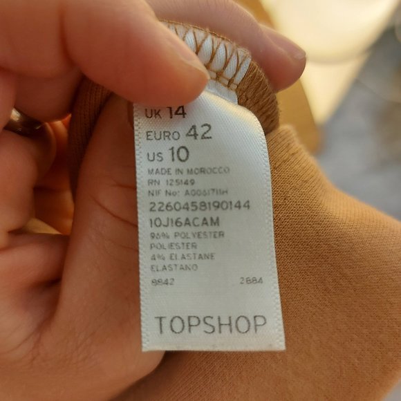 Topshop Jersey Knit Dress Size 10 - Picture 6 of 6